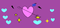 coeur rose et bleu - PNG gratuit GIF animé
