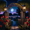 Fondo jardín de noche - GIF animado grátis