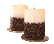 zwei Kerzen, Kaffeebohnen - Δωρεάν κινούμενο GIF κινούμενο GIF