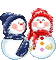 снеговики - 無料のアニメーション GIF