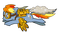 Steampunk Rainbow Dash - бесплатно png анимированный гифка