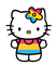 Pansexual Hello Kitty - zadarmo png animovaný GIF