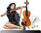 loly33 femme VIOLON - Free PNG Animated GIF