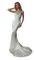 woman in white dress - PNG gratuit GIF animé