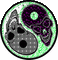 yin yang skulls - Gratis geanimeerde GIF geanimeerde GIF