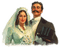 Rena Vintage Paar Wedding Hochzeit Love Liebe - PNG gratuit GIF animé