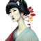 kikkapink winter geisha woman - zadarmo png animovaný GIF