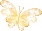 Animated.Butterfly.Gold - By KittyKatLuv65 - GIF animé gratuit GIF animé