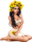 Lady Sunflower. Leila - PNG gratuit GIF animé
