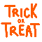 Trick or Treat.Text.Halloween.gif.Victoriabea - Бесплатный анимированный гифка анимированный гифка