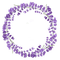 Lavender circle frame - PNG gratuit GIF animé