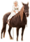 Child rides a horse - gratis png geanimeerde GIF