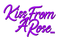 Kiss From A Rose.Text.Purple - By KittyKatLuv65 - PNG gratuit GIF animé
