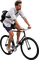 Kaz_Creations Man Homme On Bike - безплатен png анимиран GIF
