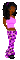 preppy dollz (found on dollzmania) pink and purple - Ilmainen animoitu GIF animoitu GIF