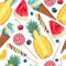 ice cream candy melon ananas berry fond background overlay deco tube  fruit früchte summer ete  fruits