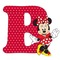image encre lettre B Minnie Disney edited by me - PNG gratuit GIF animé