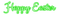 Happy Easter.Text.White.Green - PNG gratuit GIF animé