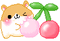 cherry hamster - Bezmaksas animēts GIF animēts GIF