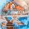 soave background animated   garden blue orange - Безплатен анимиран GIF анимиран GIF