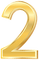 Kaz_Creations Numbers Gold Style 2 - png grátis Gif Animado