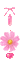 pink flower pendant - Ücretsiz animasyonlu GIF animasyonlu GIF