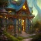 Fantasy House - GIF animé gratuit