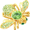Peridot Green and Gold Bee - Gratis animeret GIF animeret GIF