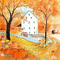 soave background animated autumn house vintage