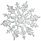 Tube déco-étoile de neige - GIF animasi gratis GIF animasi