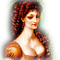 kikkapink woman vintage baroque green brown - gratis png geanimeerde GIF