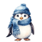 pingouins - png gratis GIF animado