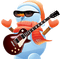 snowman cool bohomme de neige - Free PNG Animated GIF