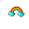 small rainbow pixel - GIF animado gratis GIF animado