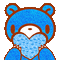 blue gloomy bear - Free animated GIF Animated GIF