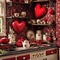 Red Victorian Kitchen - gratis png geanimeerde GIF