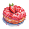 strawberry donut Bb2 - png gratuito GIF animata