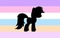 Ponygender flag - nemokama png animuotas GIF