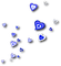 blue scrap hearts - ilmainen png animoitu GIF