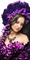 frau woman femme violet 🌺🌹🌼 - Animovaný GIF zadarmo