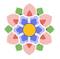 dancheong korean flower - png gratis GIF animasi