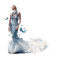 woman in blue - безплатен png анимиран GIF