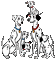 101 dalmatiens - Nemokamas animacinis gif animuotas GIF