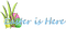 Kaz_Creations Text Easter is Here - gratis png animerad GIF
