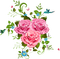 Déco roses roses - GIF animé gratuit
