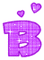 Kaz_Creations Animated Alphabet Purple B - Gratis geanimeerde GIF geanimeerde GIF