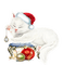 Chat Blanc (NOËL) - Free PNG Animated GIF