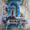dolceluna painting balcony house background - Ingyenes animált GIF animált GIF