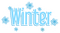 text winter hiver blue - PNG gratuit GIF animé