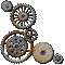 steampunk wheel gear gif